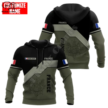 PLstar Cosmos France Army С 3D Принтом 2022, Нови Модни Блузи С качулка с цип За Мъже/Жени, Когато е на Улицата, Облекло F03