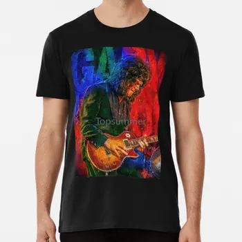 Мъжки t-shirt Gary Moore Tribute Portrait Art Класическа тениска Дамска тениска