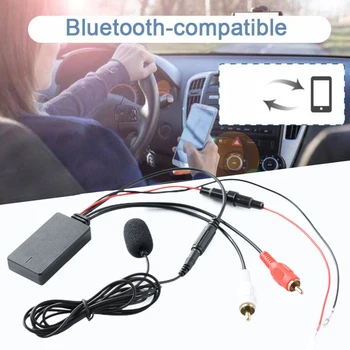 Авто Безжичен Модул Bluetooth Приемник AUX Адаптер Музикален Аудио Стереоприемник Bluetooth 5.0 Радио Кабел Адаптер 2RCA Конектор