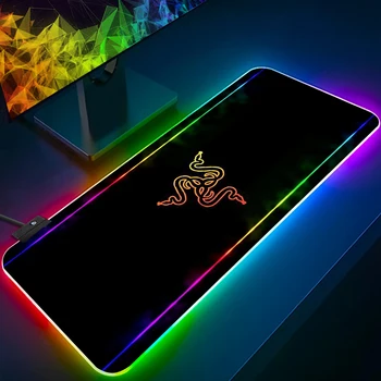 2023 Луксозен логото на Razer RGB клавиатура за pc геймърите, подложка за мишка, led светоизлучающий подложка за мишка, гума геймърска подложка за компютърна мишка