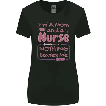 Майка ми и сестра ми нищо не плаши, женска тениска с широко деколте и дълги ръкави за Деня на майката