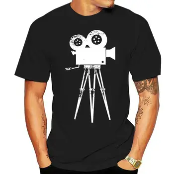 Висококачествен памучен тениска с принтом в новия летен стил Camera Cameraman Filmmaker Movie Director T Shirt Tee