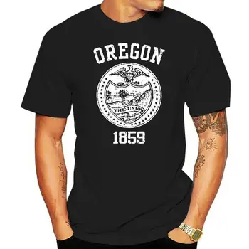 ПЕЧАТ на ЩАТА Орегон - памучен тениска унисекс