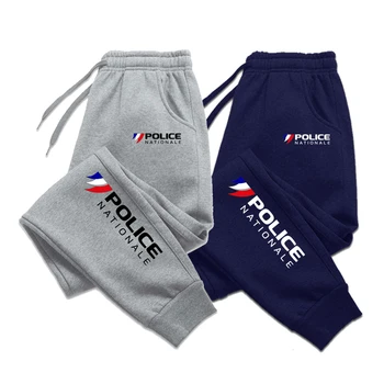 Мъжки спортни панталони с принтом Picole Nationale, спортни панталони за джогинг, есенно-зимни флисовые топли спортни панталони, мъжки ежедневни спортни панталони