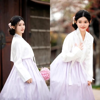 Традиционна Корейска дрехи, женски нов костюм корейската принцеса, жена на сватбена рокля, рокля Ханбок, ежедневни танцови облекла, облекло