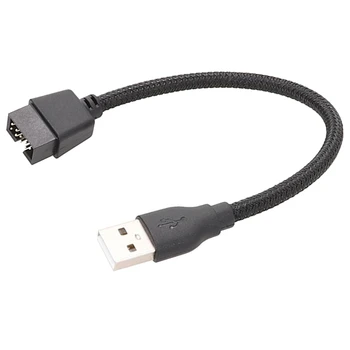 Вътрешен кабел-удължител за пренос на данни на дънната платка устройства USB A до 9-номера за контакт конектора USB Dropship
