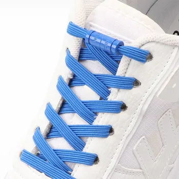 Цветни алуминиеви ремък с капсульным замъка, Без обвързване Ластични шнурове за маратонки Висококачествени фини спортни обувки и Аксесоари за обувки