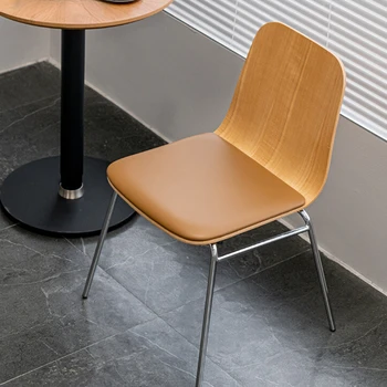 Трапезария стол в скандинавски стил ретро стил Обикновен Метален Плот за почивка в спалнята маса за Хранене, стол Модерен Минималистичен Дизайн Cadeira Мебели за дома WKDC