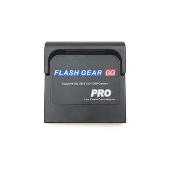 Flash Pro Gear Энергосберегающая флаш-карта с играта, тонер касета, печатна такса за Sega Game Gear GG System Shell, черен