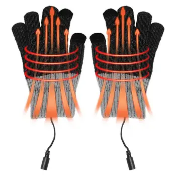 Електрически ръкавици-ястия за ръцете, ръкавици с електрически нагревател, топли ръкавици за колоездене, конна езда, риболов с подгряване