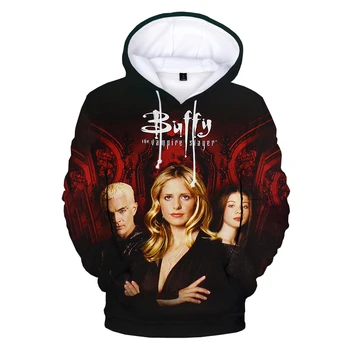 Случайни Топ Buffy the Vampire Slayer С 3D Принтом, Hoody Harajuku, Градинска Облекло, Блузи, Мъжки и Дамски Модни Скок