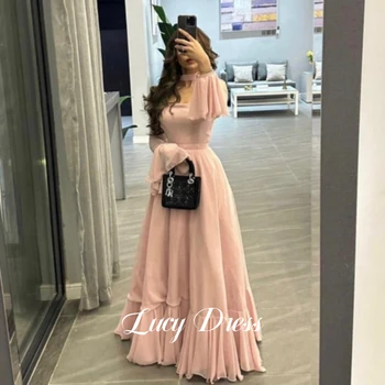 Елегантни вечерни рокли Lucy Eid Al-fitr за жени, луксозно розово выпускное рокля, Елегантни и красиви дамски рокли Grace 2024