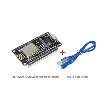ESP8266 CP2102 Такса за разработка + USB кабел ESP-12E MCU ESP8266 Nodecu Lua V3 Интернет на Нещата WIFI Такса развитие