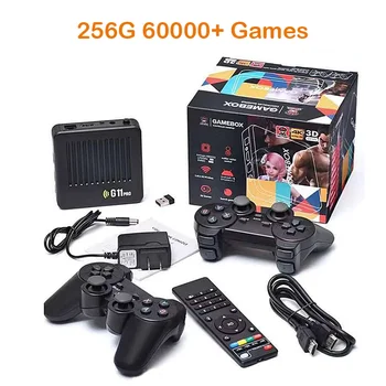 Игрова конзола GameTV Box G11 Pro Double Wireless Family Ретро Класически игри 128/256GB 60000 + Игри 4k за PSP/DC/N64