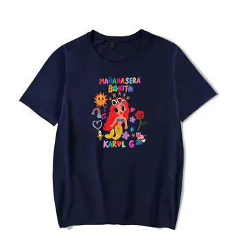 Karol G Krasimir Sera Bonito, Градинска Тениска С логото, Мъжки и Дамски тениски с Къс ръкав, Дамски Забавна Тениска Унисекс, Блузи в стил Харадзюку