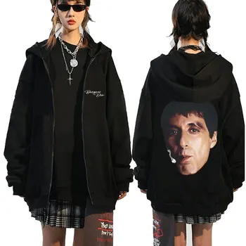 Hoody джоб с участието на лицето Тони Монтана от винтажного на филма 