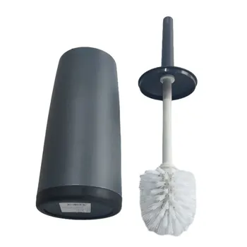 Четка за почистване на тоалетната чиния и притежателя Пластмасов Инструмент за почистване на баня Набор от четки за тоалетна