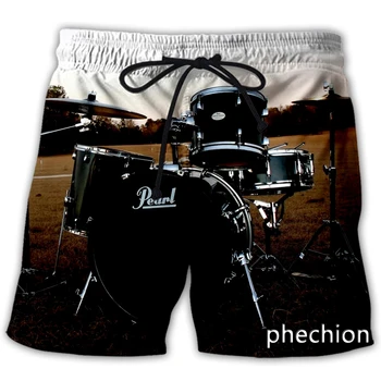 phechion, нов мъжки/женски инструмент, барабан, ежедневни панталони с 3D принтом, модни градинска дрехи, мъжки Свободни спортни шорти A249