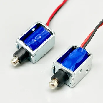 Мини-Електромагнит Рамков Тип push-pull Соленоид Dc 3V-6V 5V за Общото Захранване на Електрически Интелигентна Система за Заключване на вратите Електромагнитен Заключване