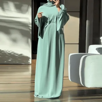 Кафтан Marocain Абая Дубай Турция Исляма Кафтан Мюсюлманската Рокля-Хиджаб абая femme мюсюлмански дрехи за жени