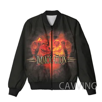 Якета-бомберы Immolation Rock с 3D-принтом, мъжки палта, мъжко палто, якета с цип за жени/мъже