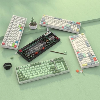 135 бр. два цвята дебела клавиатура с подсветка от PBT Keycap за геймърска механична клавиатура Keycap