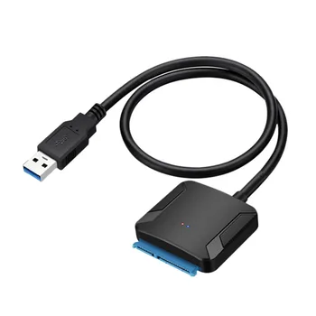 Адаптер USB 3.0 Към Sata Кабел-Конвертор 22Pin Sataiii В USB3, 0 Адаптери За 2,5-Инчов 3,5-Инчов Твърд Диск Sata SSD