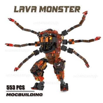 Събиране на строителни блокове Movie Beast MOC Lava Monster, модел, животно, технология на изграждане със собствените си ръце, Тухли, Играчки, подаръци