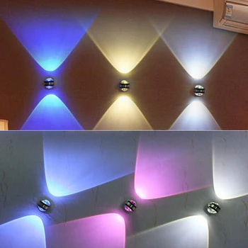 Crystal led монтиран на стената лампа 6 W AC85-265V Вътрешно осветление на хотела дневна спалня нощни Преминаване ТЕЛЕВИЗИЯ фон Стенни аплици начало декор