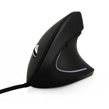 Жичен едностранна вертикална мишка, Ергономична детска мишката 800 1200 1600 dpi USB оптична мишка за PC