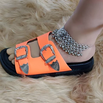 Сандали на платформа Zapatos De Mujer 2023, Лятна дамски обувки с леопардовым змеиным модел, Sandalias De Mujer, дамски чехли