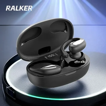 Безжични Слушалки RALKER XT12 Bluetooth 5.3 Слушалки TWS Мини Слушалки С ниско закъснение Спортни Водоустойчиви Слушалки-куки с микрофон